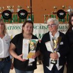 4èmes SAINT JEAN LE VIEUX : CICHIGOYENETCHE Michèle et OYHENART Geneviève accompagnées de Anita CHRISTIN et Marina GARDOS